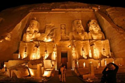 Abu Simbel Sound & light Show - QR Ticket - Timing Your Evening: English 19:30 vs Spanish 20:30