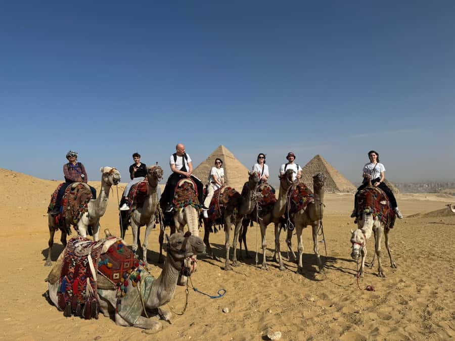 Cairo: Giza Pyramids & Grand Egyptian Museum Tour with Lunch - Sphinx time and the option most people ask about: camel ride