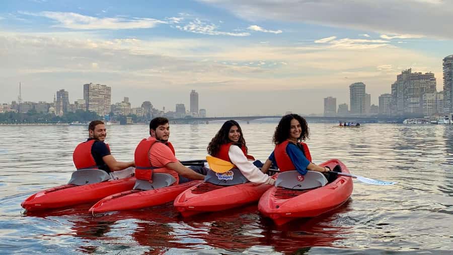 Cairo: Private Nile Kayaking Adventure with hotel transfers. - Two Hours on the Nile: Balance, Core Work, and Crystal Mountain Views