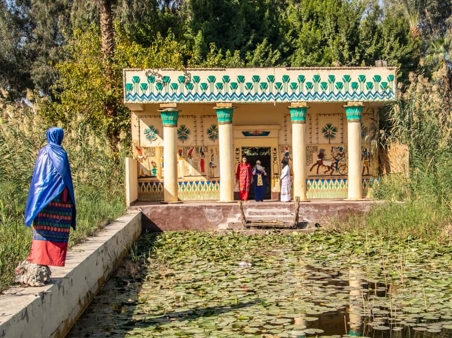 Cairo: Private Pharaonic Village Tour With Tansfer and Lunch - Replica temples and the daily life contrast you’ll notice right away