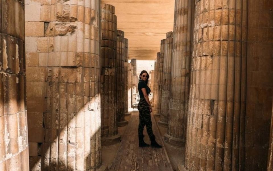 Cairo: Pyramids, Memphis, Sakkara day trip - Giza Pyramids: Cheops, Chephren, and Mykerinus plus two Sphinx stops
