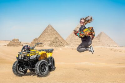 Cairo: Pyramids Quad Bike Adventure & Optional Camel Ride - Quad biking on the Giza Plateau: fast fun with a strict reality check
