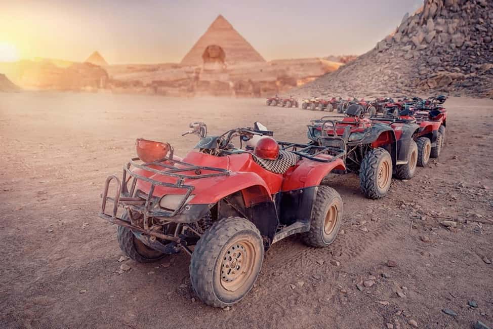 Cairo: Quad Bike Adventure at Giza Pyramids W/ Camel Ride - Cheops, Chephren & Mykerinos: pyramids you can actually picture