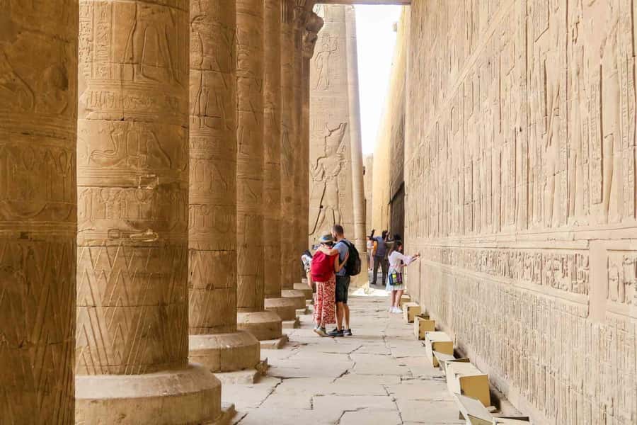 Day Tour visit Edfu Kom Ombo temples from Luxor - Edfu Temple: 2 Hours of Hieroglyphics, Columns, and Guided Meaning