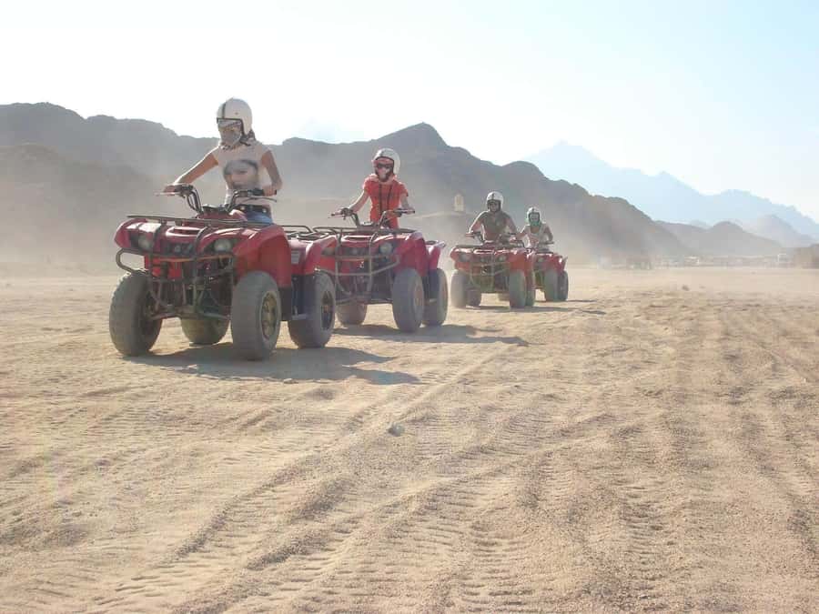 Desert Sunset Quad Bike ATV for 50Km, Oriental Show, Dinner, - 50km ATV Riding Near Hurghada: What the Desert Route Feels Like