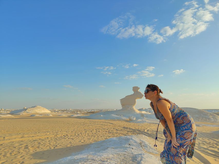 From Cairo: 7-Day Siwa, Bahariya & White Desert Private Tour - Desert Day: Maraki Village, Great Sand Sea, Cambrian fossils, Shiata Lake, and Bir Wahid
