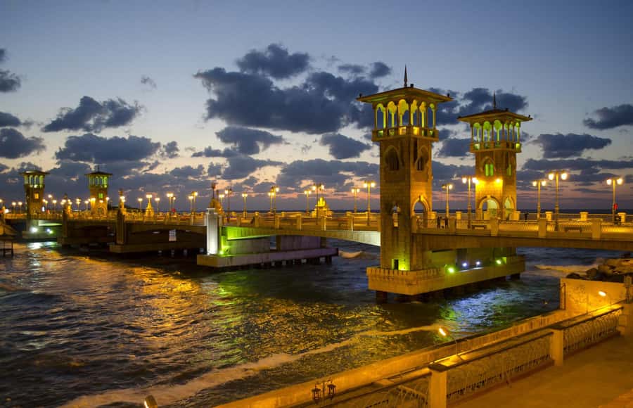 From Cairo: Alexandria Day Tour with Lunch - St. Mark’s Cathedral, Abu al-Abbas Mosque, and the Corniche harbor feel