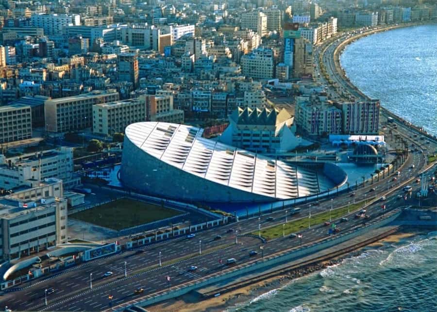 From Cairo: Alexandria Private Day Trip All-Inclusive - Library of Alexandria grounds: statues, museums-in-mini, and closures to plan around