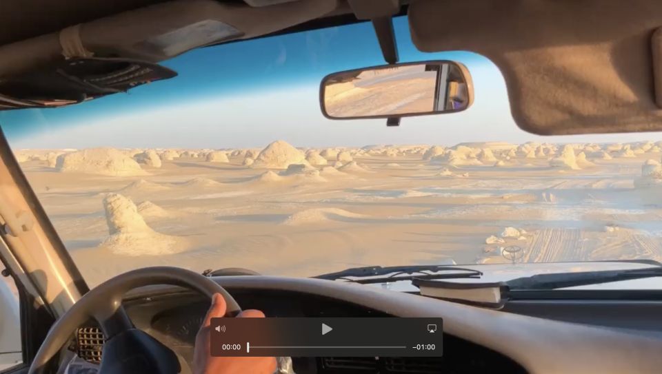 From Cairo: Bahariya Oasis and Black and White Desert Tour - Black Desert Volcanic Formations and English Mountain