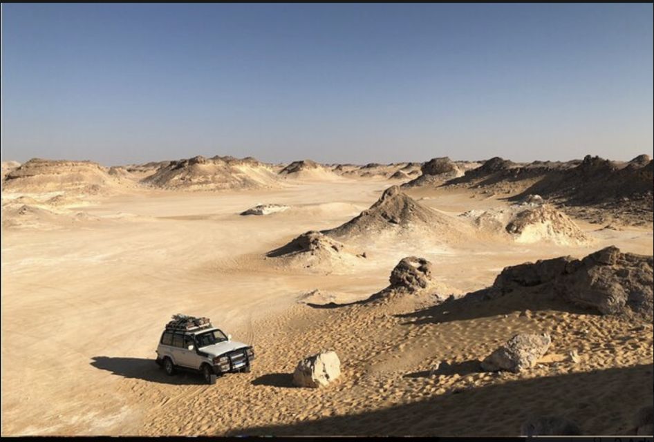 From Cairo: Bahariya Oasis and Black and White Desert Tour - White Desert Magic: Crystal Mountain and the Valley of Agabat