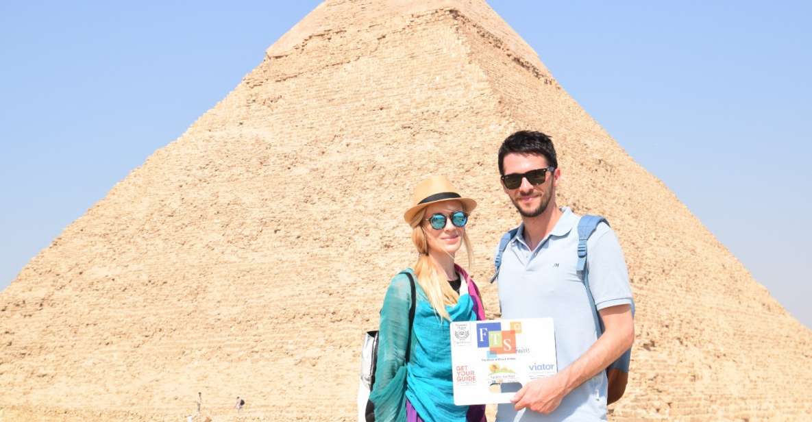 Half-Day Private Pyramids Tour with Free Camel Ride - Great Sphinx photo stop: up close, with help getting the right angles
