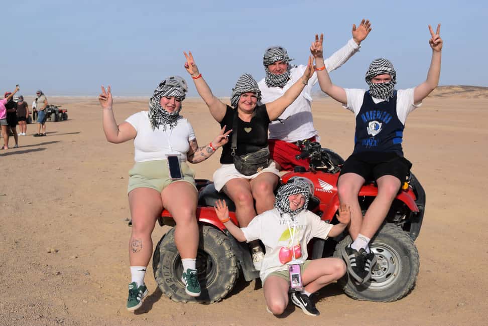 Hurghada: Desert Quad Bike and Buggy Adventure with Transfer - The 5-Hour Rhythm: What Happens From Pickup to Drop-Off