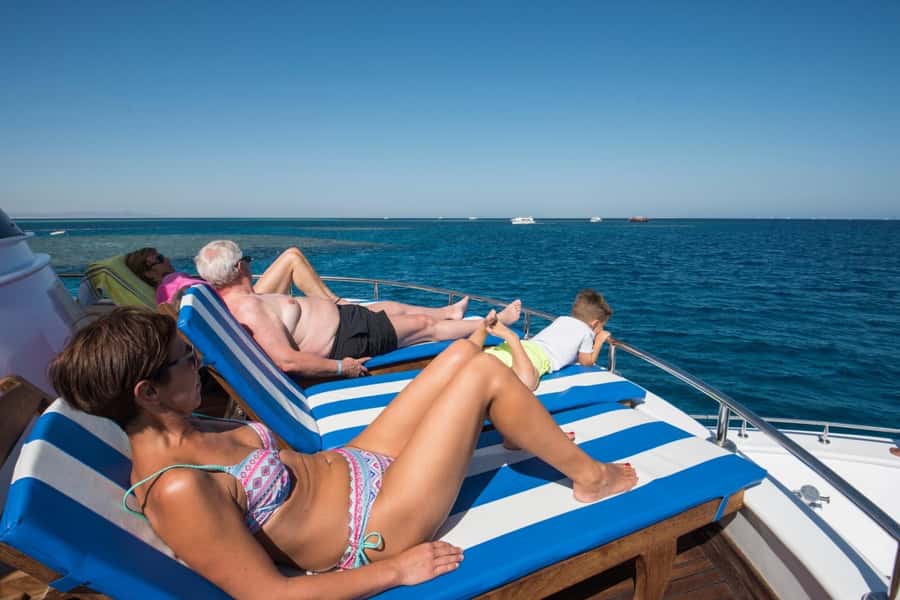 Hurghada: Luxury Orange Bay Cruise with Lunch and Pickup - Hurghada Marina pickup and where you actually meet the boat