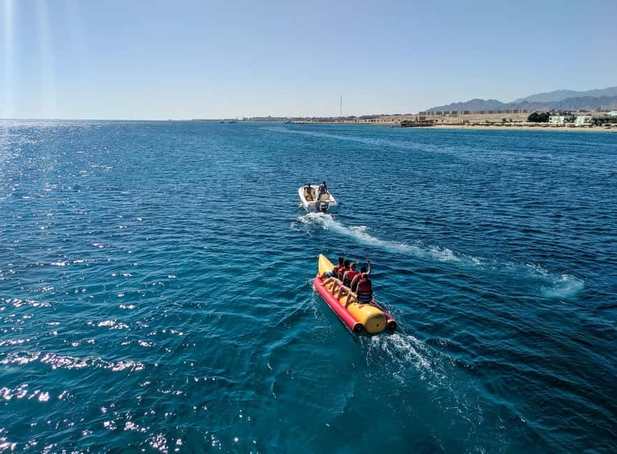 Hurghada: Orange Bay Day Trip with Water Sports and Lunch - Banana boat and sofa ride: included thrills when weather allows