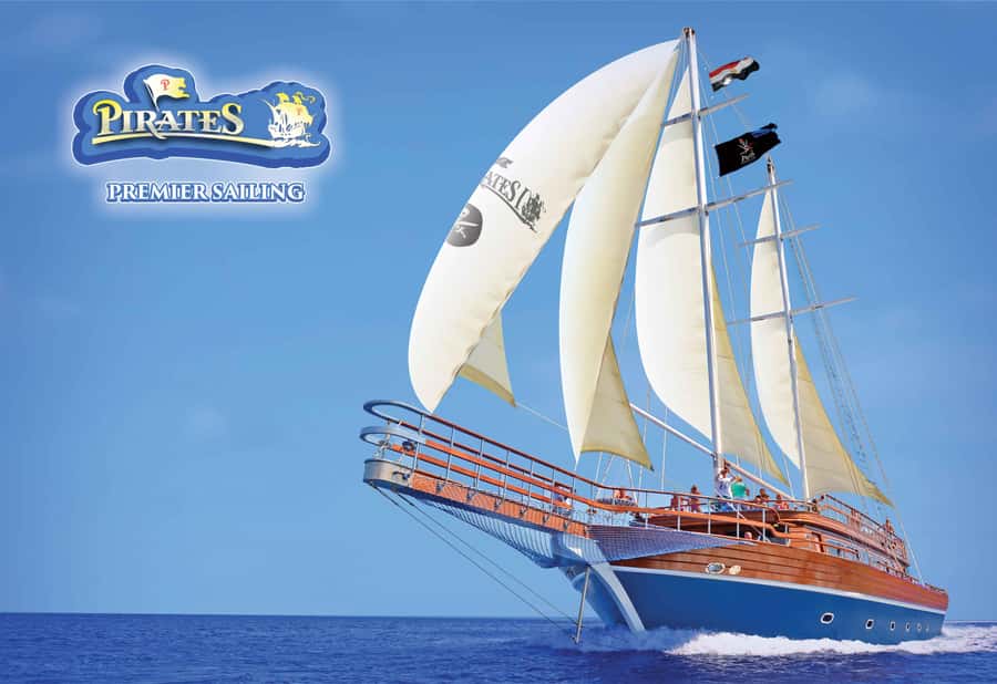 Hurghada: Pirates Sailing Boat to Orange Bay with Transfers - The Twin-Masted Pirate Yacht on the Red Sea