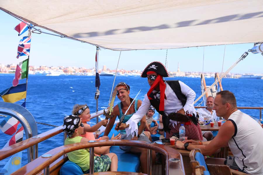 Hurghada: Pirates Sailing Boat to Orange Bay with Transfers - Kids Entertainment vs Pirate Theme: Fun, But Read the Room