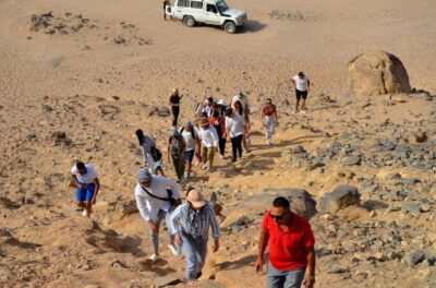 Hurghada: Quad Bike, Buggy, and Camel Ride & Bedouin Village - Hotel pickup, welcome tea, and the test-area warm-up