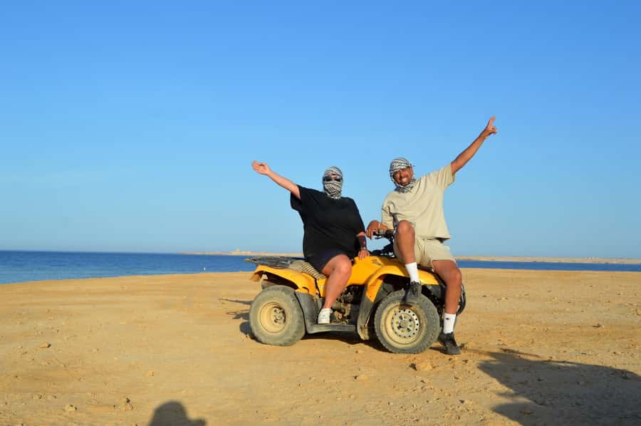 Hurghada: Sea and Mountains ATV Quad Bike Tour - Double quad option: riding with a partner and the 150 kg limit