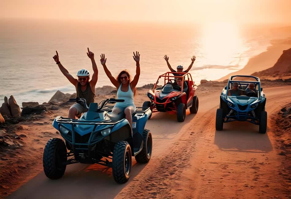 Hurghada: Sea and Mountains Quad or Buggy Family Tour - Pickup, safety briefing, and first-time driving tips