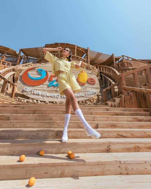 Hurghada: Yacht Trip 2 islands, Diving & Snorkeling W Lunch - Orange Island: White Sand, 1.5 Hours, and a Simple Swim Plan