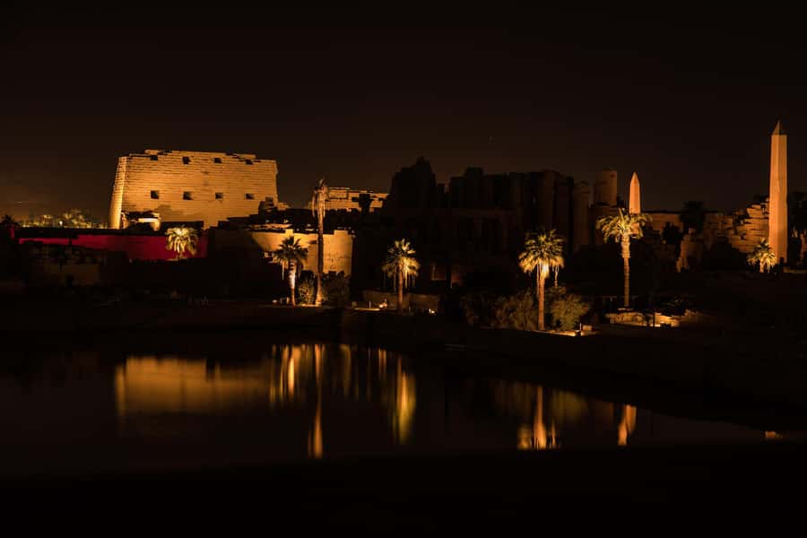 Luxor: Karnak Sound And Light Show With Dinner, Felucca - Karnak at Night: the Sound and Light Story Over the Sacred Lake