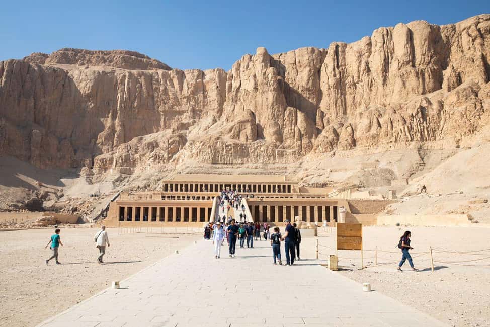 Luxor: Valley of The Kings and Hatshepsut Temple Day Trip - Memnon Colossi: the surviving guards of Amenhotep III’s mortuary temple