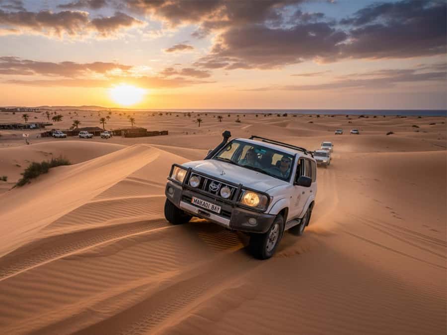 Makadi Bay: Mega Tour Jeep, ATV, Buggy, Camel, Dinner & Show - Quad biking across the desert: your 45 minutes of real ATV time