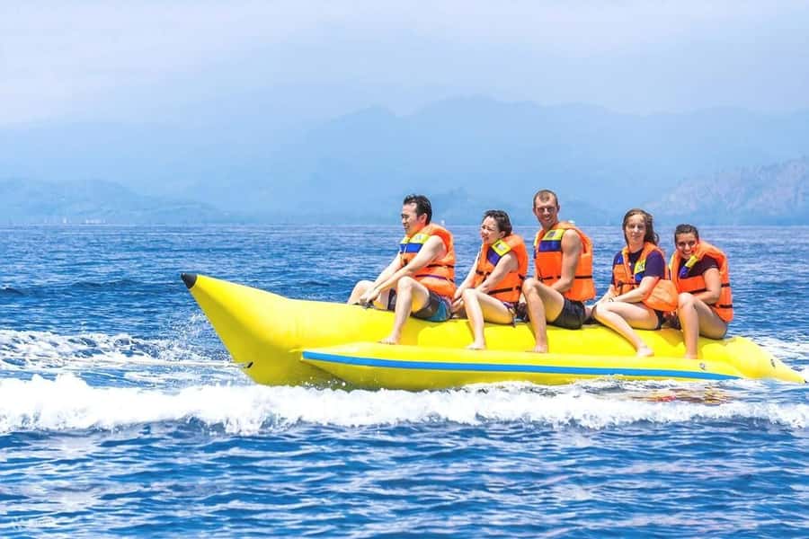 Sharm: Banana, Sofa Boat or Parasailing watersports & pickup - On the Speedboat: What the Pull Feels Like on Banana and Sofa
