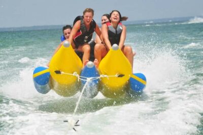 Sharm: Banana, Sofa Boat or Parasailing watersports & pickup - Getting to the Beach: How the Shared Bus Transfer Works