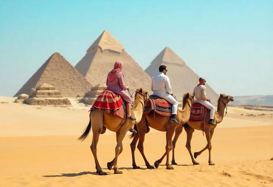 Sharm El-Sheikh: Cairo Full-Day Meet The Pharaohs by Flight - Giza Plateau: Pyramids, Sphinx, and the Camel Photo Moment