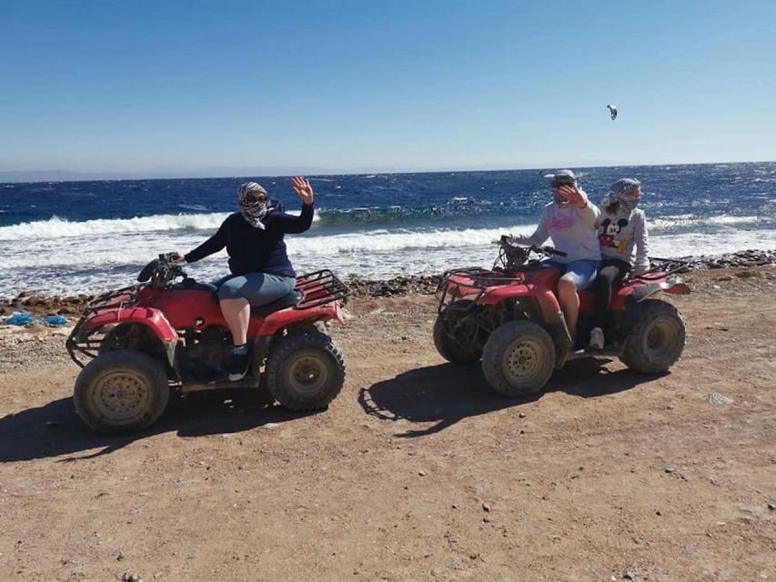 Sharm to Dahab: Colored Canyon, Blue Hole, Qude Bike, Camels - Quad Bike in the Desert: 30 Minutes of Noise, Speed, and Dust